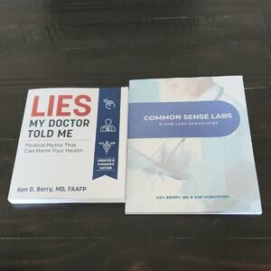 KETO BOOKS Common Sense Labs & Lies My Doctor Told Me by Ken Berry Paperback
